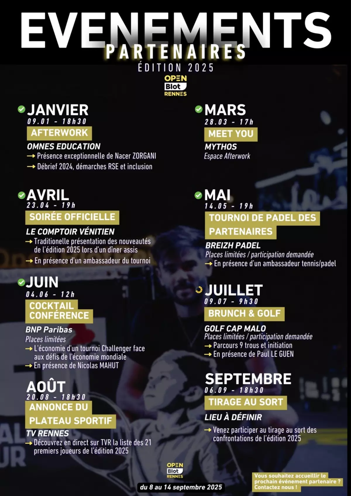 Club Partenaires Open Blot Rennes 2025
