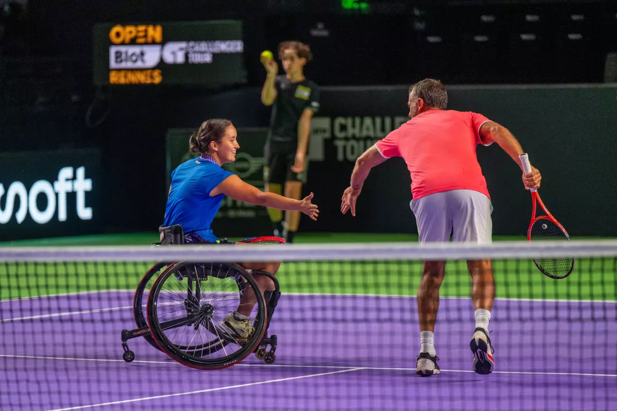 Le duo de champion Ksénia CHASTEAU et Marc GICQUEL lors de l'Open Together by Neosoft sur l'Open Blot Rennes 2023